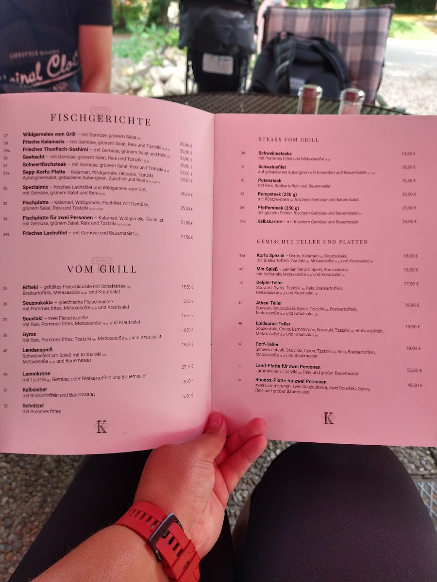 Menu Restaurant Korfu-1